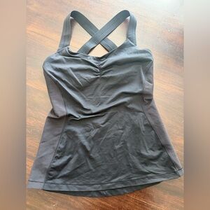 Lululemon Black Cross-Back Women's Active Tank Top